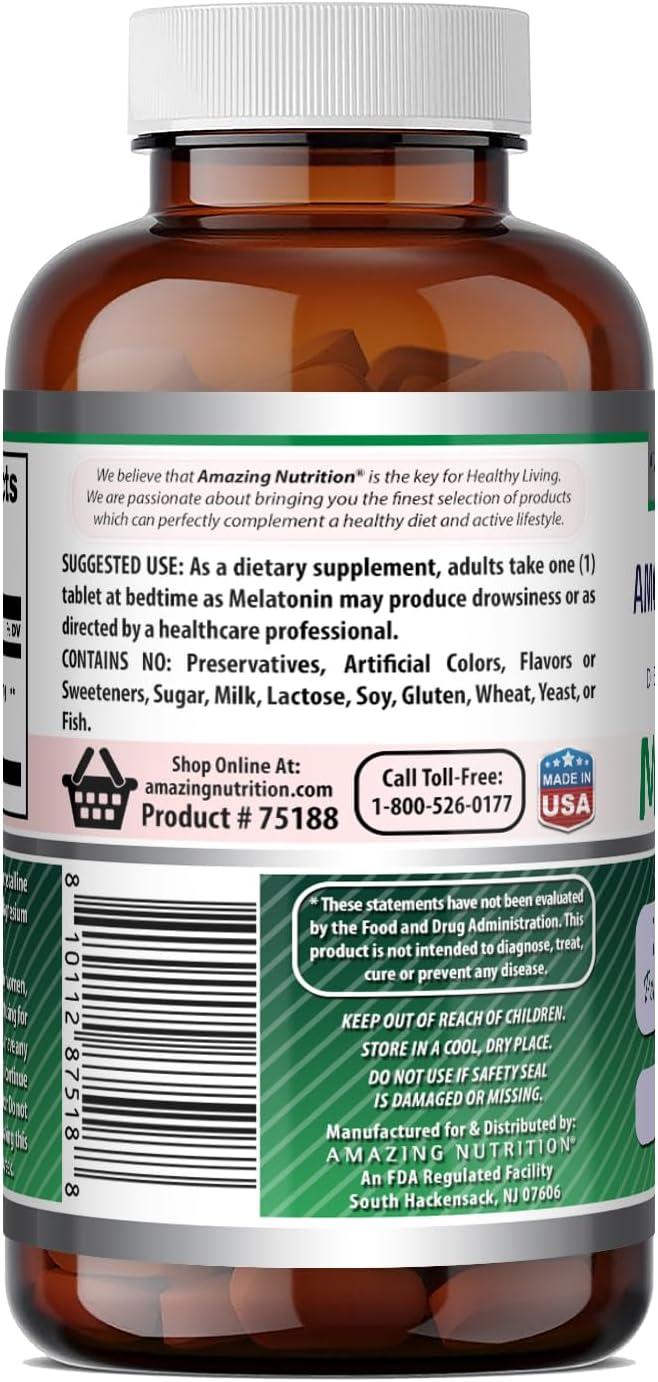 Amazing Formulas Melatonin Supplement - 20 mg - 120 Tablets