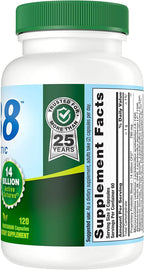 PB8 Pro-Biotic Acidophilus Vegetariano - 120 Cápsulas (Pack de 3)