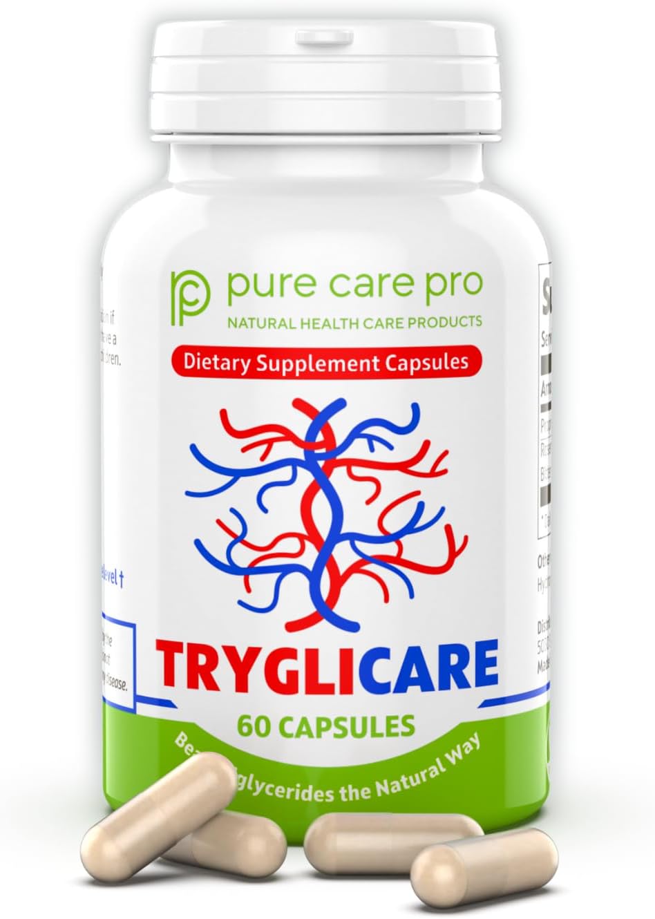 Tryglicare – Suplemento Herbal para el Equilibrio de Triglicéridos y Colesterol – 60 Cápsulas Veganas