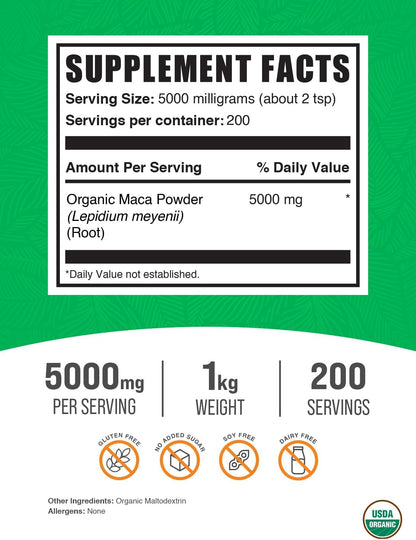 Maca Orgánica en Polvo - 1kg (2.2 lbs) – Image 2