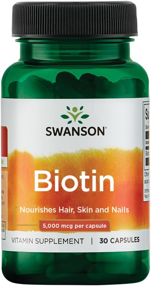 Swanson Biotina 5000 mcg 30 Cápsulas