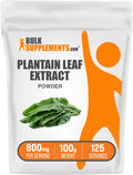 Extracto de Hoja de Llantén en Polvo - Suplemento Herbal, Sin Gluten, 800mg por Ración, 100g