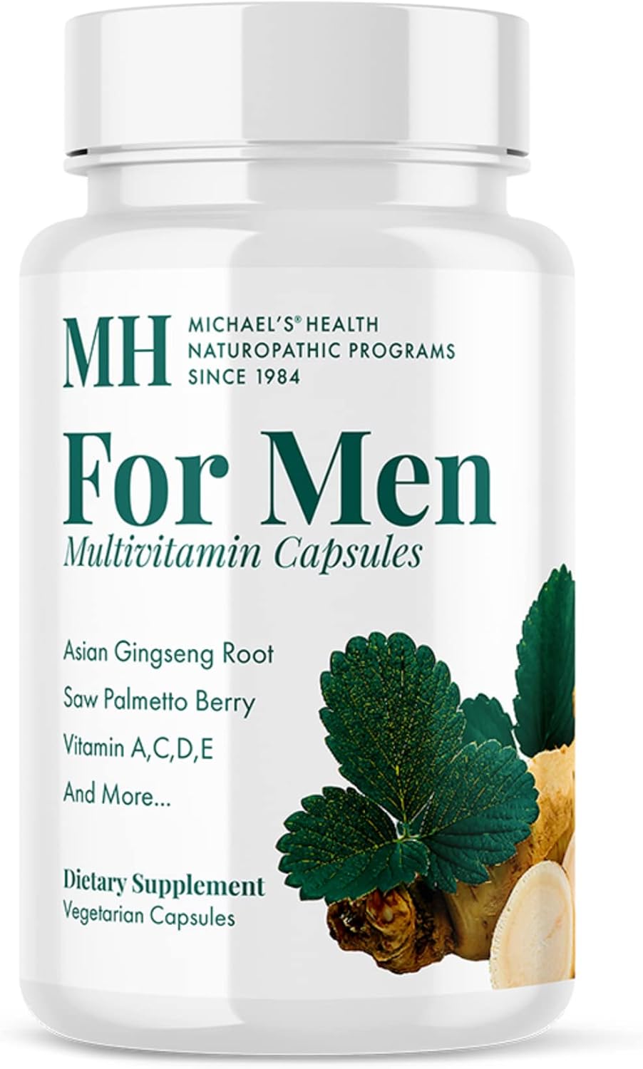 Michael's Naturopathic Programs Para Hombres – 90 Cápsulas Vegetarianas – Multivitamínico Diario – con Vitaminas A, C, D, E, Complejo B y Saw Palmetto – Kosher – 30 Raciones