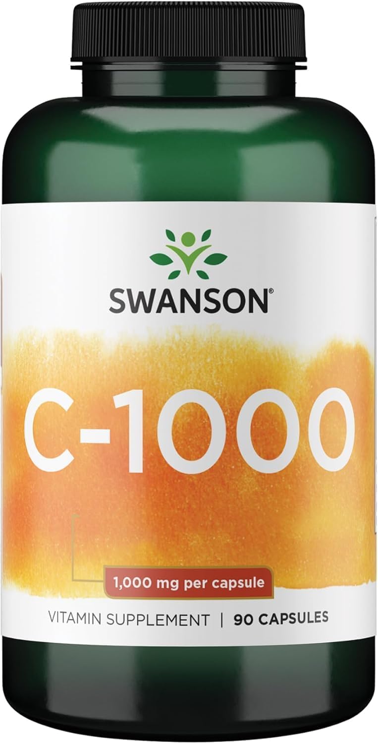 Swanson Vitamina C con Escaramujo - 90 Cápsulas, 1000 mg