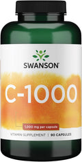 Swanson Vitamina C con Escaramujo - 90 Cápsulas, 1000 mg