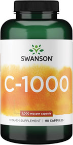 Swanson Vitamina C con Escaramujo - 90 Cápsulas, 1000 mg