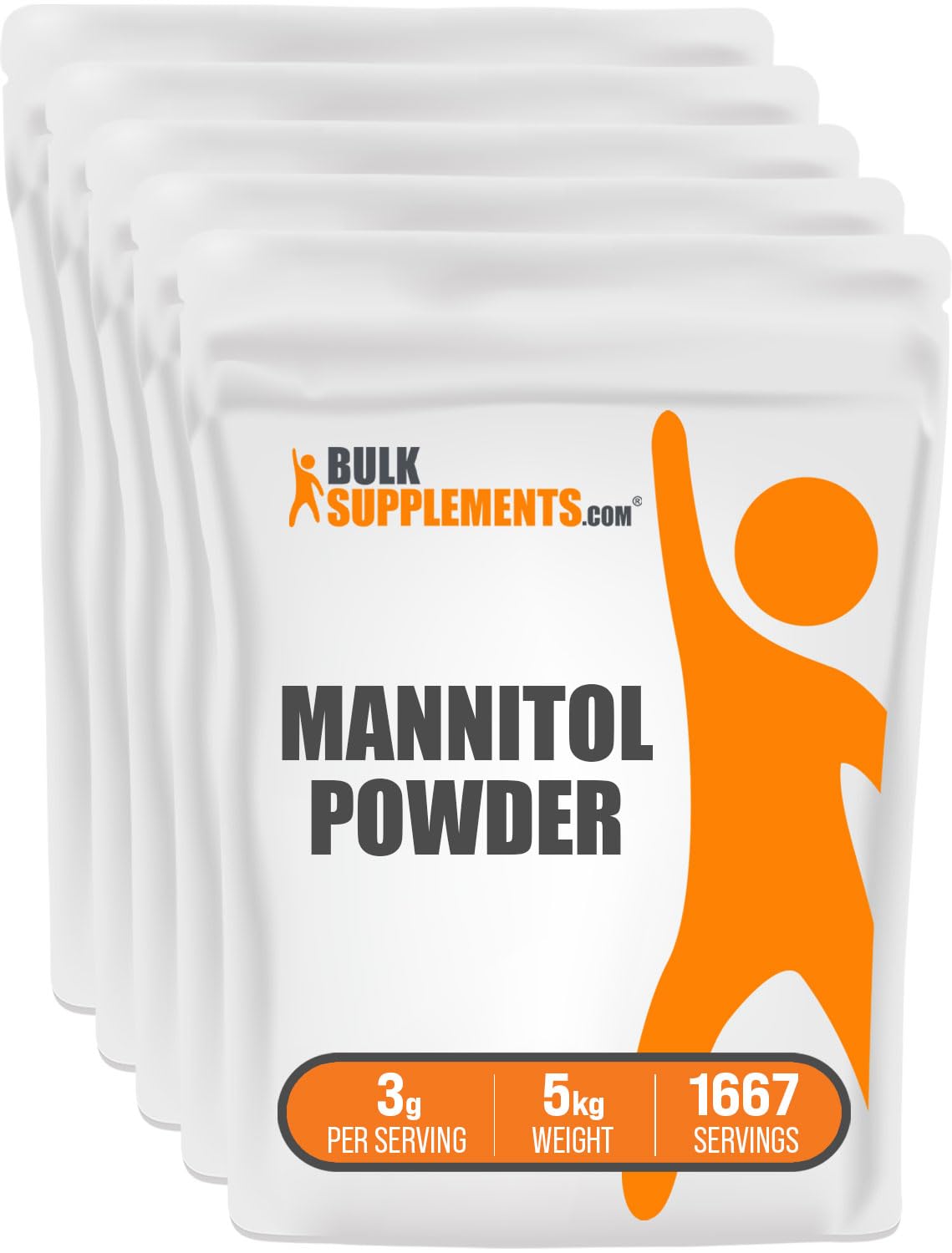 Mannitol Powder - Natural Sweetener, Sugar Substitute, Gluten-Free, 100g