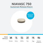 XYMOGEN NiaVasc - Niacina de Liberación Sostenida 750 mg - 120 Cápsulas