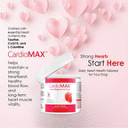 CARDIOMAX Suplemento de Apoyo Cardíaco para Perros - Antioxidantes, L-Taurina, CoQ10 - 60 Masticables Blandos
