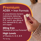 Celebrate Vitamins Multi ADEK Masticable con Hierro 60mg - Multivitamínico Diario para Cirugía Bariátrica - Sabor Uva (60 Comprimidos)