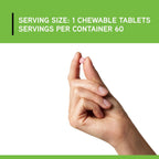 DAVINCI Labs Active Folate B12 Chewable - 60 Comprimidos Masticables