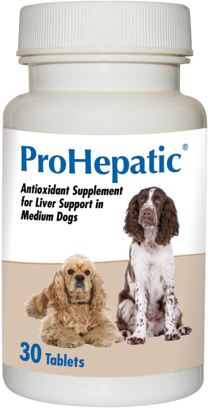 Prohepatic Suplemento de Apoyo Hepático para Perros Medianos y Grandes (30 Comprimidos)