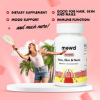 MEWD Multivitamínico en Gomitas para Adolescentes y Niños - Pelo, Piel y Uñas - 60 Gomitas