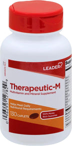 Leader Therapeutic-M Multivitamínico con Hierro y Minerales, 130 Comprimidos