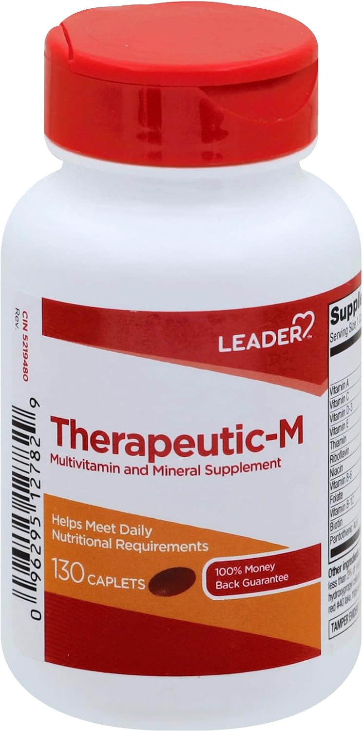 Leader Therapeutic-M Multivitamínico con Hierro y Minerales, 130 Comprimidos