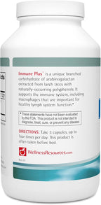 Wellness Resources Immune Plus - Cápsulas de Arabinogalactano (300 Cápsulas Vegetales)