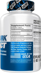 Evlution Nutrition Extracto de Corteza de Pino - 240 mg por Cápsula - 95% Proantocianidinas - Vegano y Sin OGM - 90 Cápsulas Vegetales