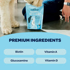 Ready Pet Go! 12-in-1 Multivitamínico Masticable para Perros con Glucosamina, Condroitina y Probióticos - 90 Masticables