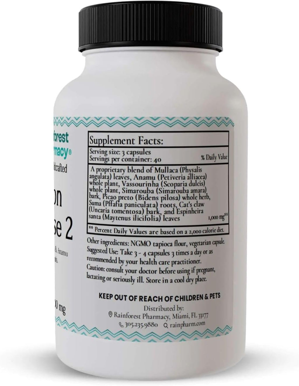 N-Tense (2) Suplemento Herbal Silvestre de la Selva Amazónica – 120 Cápsulas Veganas