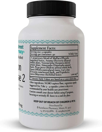 N-Tense (2) Wildcrafted Amazon Rainforest – Uña de Gato (Uncaria tomentosa): Conocida por su potencial para – Image 3