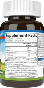 Carlson Vitamin C Gummies, 250 mg, Orange, 60 Vegetarian Gummies