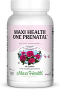 Maxi Health Vitaminas Prenatales para Mujer – Multivitamínico Diario con Hierro, Folato, Colina y Vitamina D3 – 60 Comprimidos