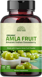 Amla Cápsulas Orgánicas (Phyllanthus Emblica) – 120 Cápsulas | Superalimento Antioxidante Natural