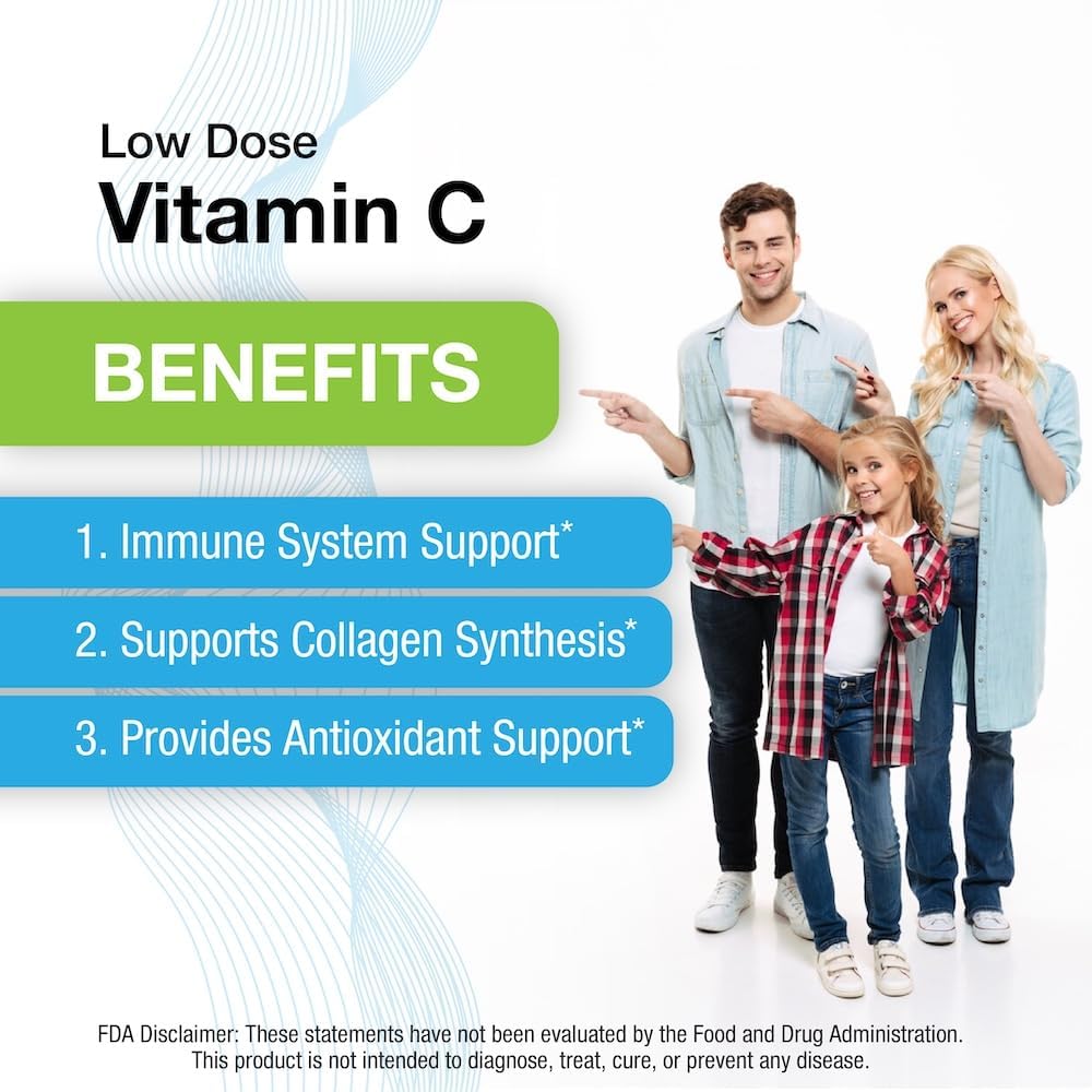 Puregen Labs Vitamina C 250 mg – 600 Comprimidos (3 Paquetes)