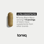 Toniiq Black Maca Root - Extracto de Maca Negra de Alta Potencia 20:1 - 120 Cápsulas