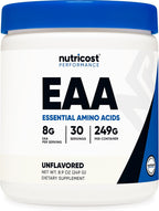 Nutricost EAA Powder (Blue Raspberry) - 30 Raciones - Aminoácidos Esenciales