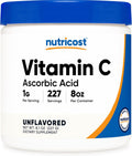 Nutricost Ácido Ascórbico en Polvo (Vitamina C) 227 g