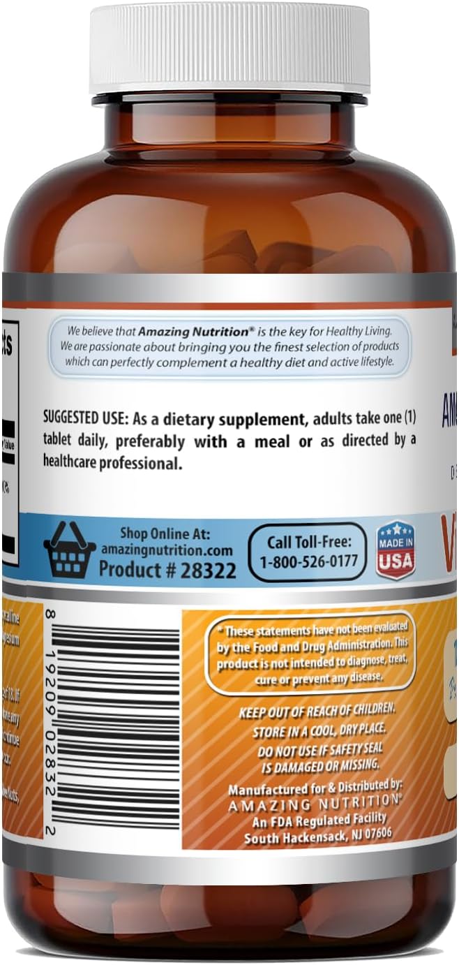 Amazing Formulas Vitamina B6 100 mg - 250 Comprimidos