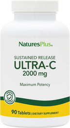 NaturesPlus Ultra C con Escaramujo, 2000 mg, 90 comprimidos vegetales - Liberación Sostenida