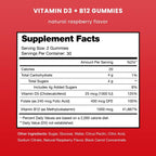 NutraChamps Vitamina D3 y B12 Gominolas con Metil B12 y Folato - 60 Gominolas