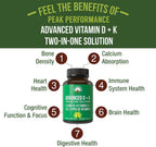 Peak Performance Advanced Vitamin D 5000 UI con todas las formas de vitamina K - 60 cápsulas