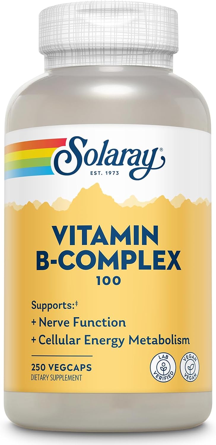 Solaray Complejo B-100 250 Cápsulas Veganas