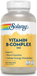 Solaray Complejo B-100 250 Cápsulas Veganas