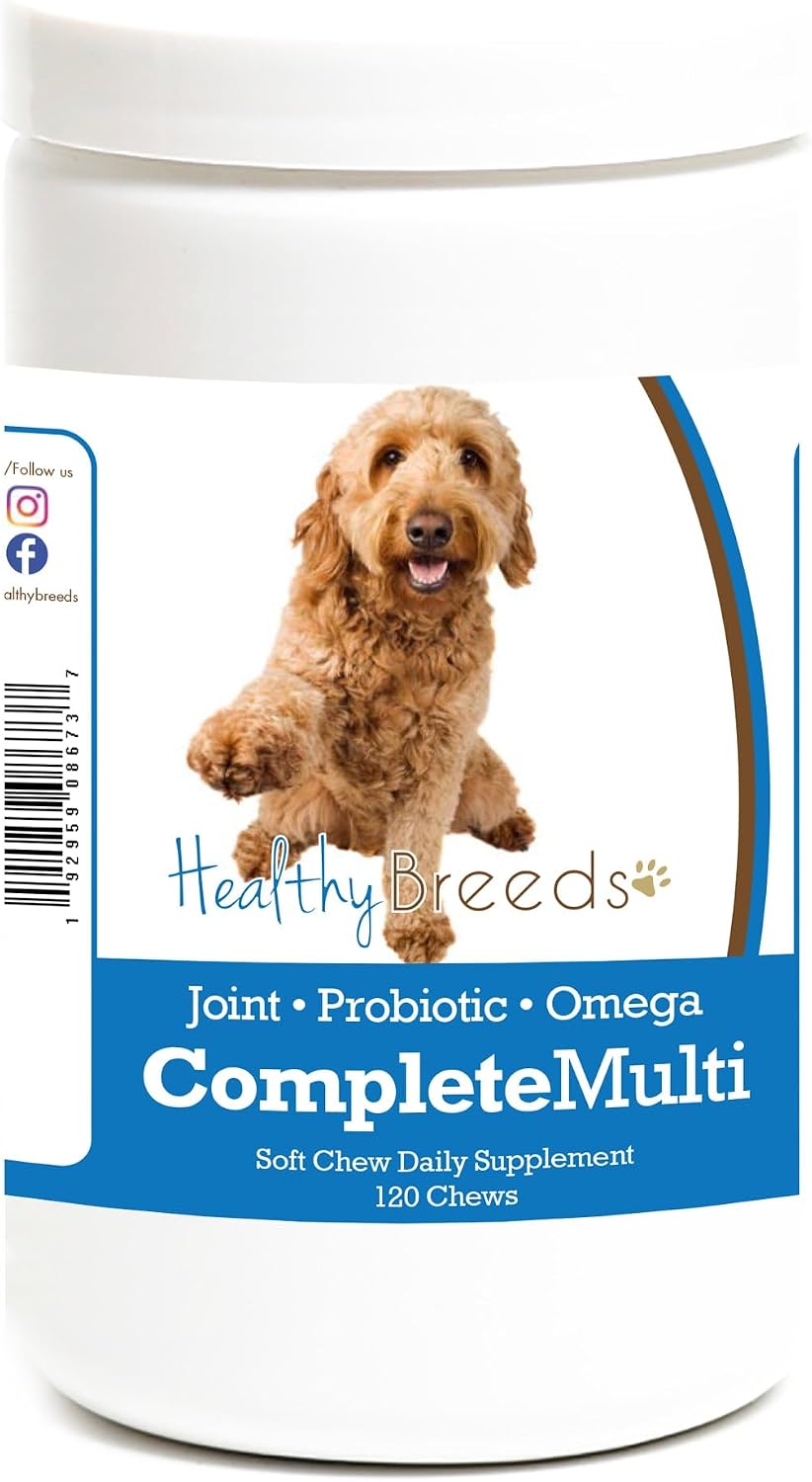 Healthy Breeds Goldendoodle All in One Multivitamin Soft Chew - 120 unidades