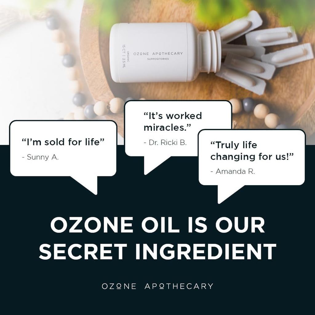 Supositorios de Ozono con Aceite de Oliva Ozonizado - Ozone Apothecary
