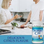 SelfCare+ Dr. Newton's Naturals Super C22 Mezcla Efervescente de Vitamina C en Polvo con 22 Fuentes Naturales – 1500 mg – 252 g