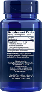 Life Extension Tear Support con MaquiBright, 90 Cápsulas Vegetarianas