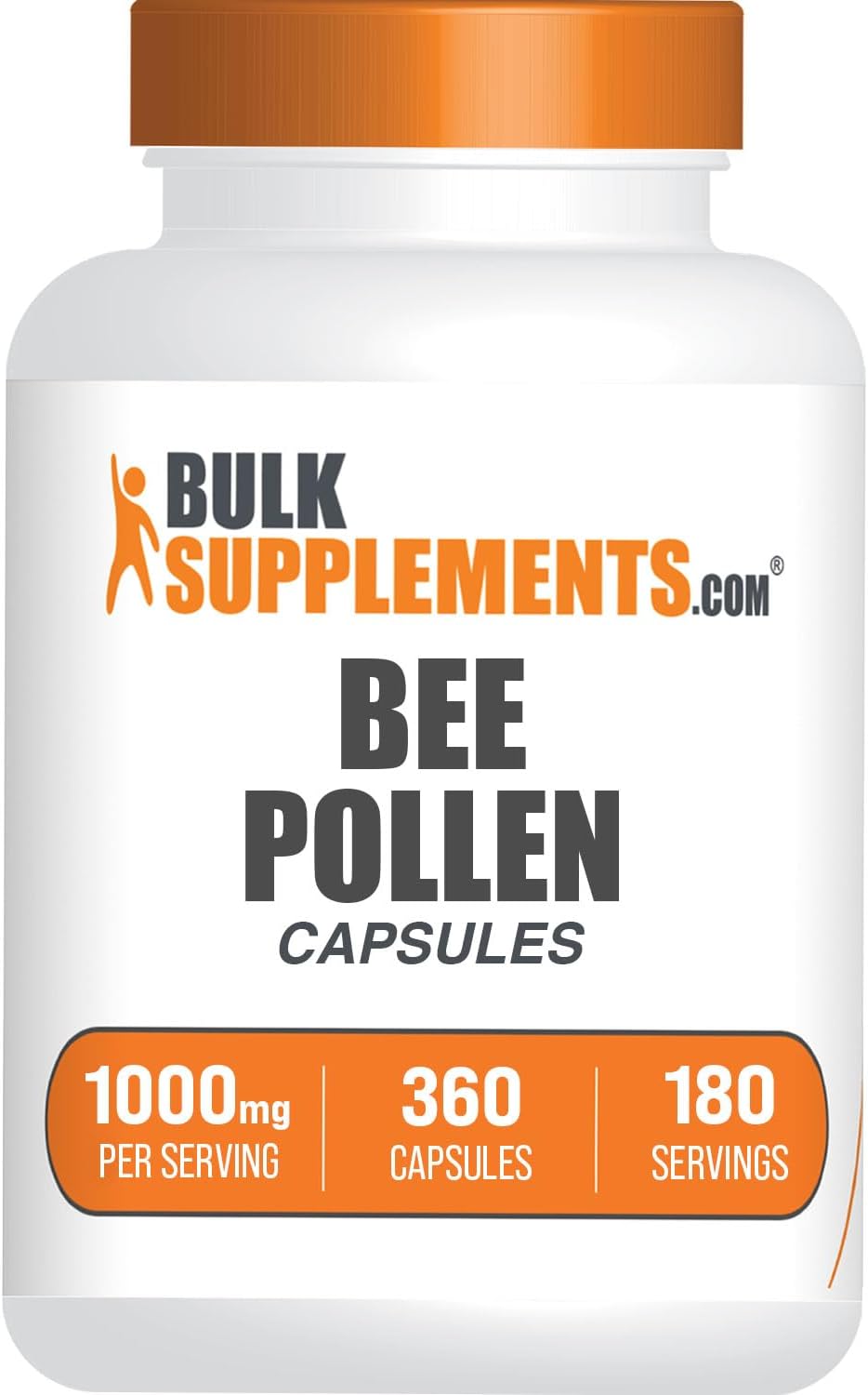 BulkSupplements.com Cápsulas de Polen de Abeja - 360 Count (Pack de 1)