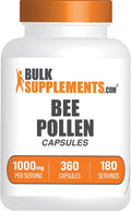BulkSupplements.com Cápsulas de Polen de Abeja - 360 Count (Pack de 1)