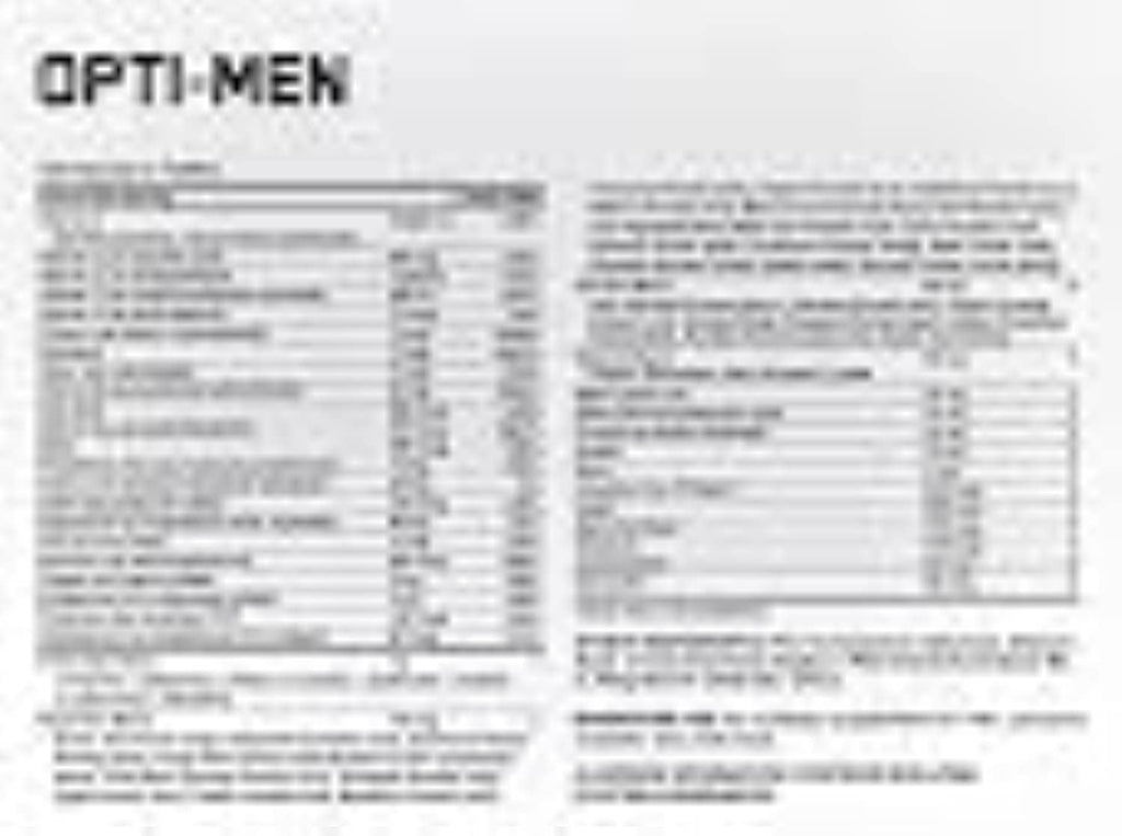 Optimum Nutrition Opti-Men, Suplemento Multivitamínico para Hombres, 150 Comprimidos