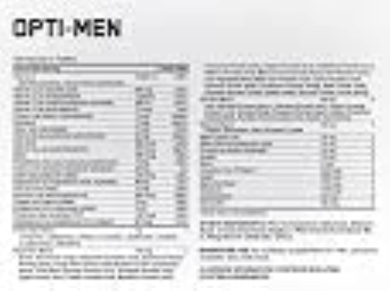 Optimum Nutrition Opti-Men, Suplemento Multivitamínico para Hombres, 150 Comprimidos