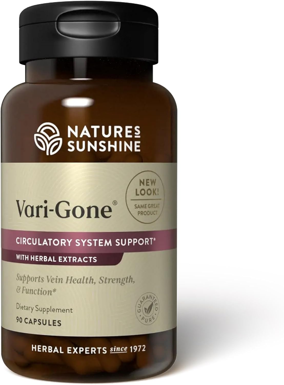 Nature's Sunshine Vari-Gone – 90 Cápsulas para la Salud Venosa