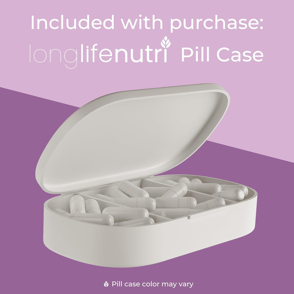 LongLifeNutri NeuroPEA (Palmitoiletanolamida + Luteolina 800mg/100mg) – Suplemento Orgánico para el Rendimiento Nervioso, 180 Cápsulas Vegetarianas (3 Meses)