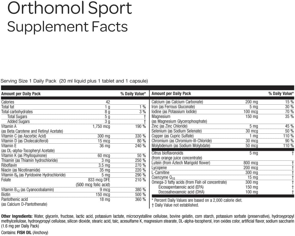 Orthomol Sport Suplemento Deportivo (7 Días)