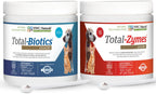 Mini Paquete Doble de Probióticos para Perros y Gatos, Polvo de Enzimas Digestivas, Suplemento Probiótico Canino, Apoyo Digestivo, 62.8 g Cada Uno