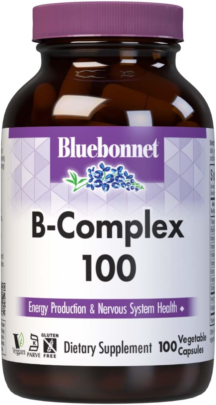 Bluebonnet Nutrition B Complex, Complejo B Completo, 100 Cápsulas
